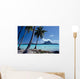 French Polynesia, Tahitian Coast Scene, Lovely Woman In Water Wall Mural