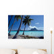 French Polynesia, Tahitian Coast Scene, Lovely Woman In Water Wall Mural