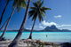 French Polynesia, Tahitian Coast Scene, Lovely Woman In Water Wall Mural