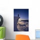 Nordic Skier Stands On Cliff At Sunset B1661 Wall Mural