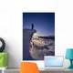 Nordic Skier Stands On Cliff At Sunset B1661 Wall Mural