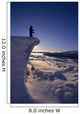 Nordic Skier Stands On Cliff At Sunset B1661 Wall Mural