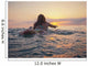 A Woman Laying On A Surfboard Watching The Sunset Wall Mural