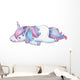 Dead Tired Sleeping Unicorn Wall Decal