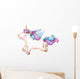 Cute Unicorn Cartoon Pegasus Wall Decal