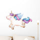 Cute Unicorn Cartoon Pegasus Wall Decal