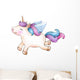 Cute Unicorn Cartoon Pegasus Wall Decal