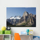 Mountain Peaks With Cliff Face And Blue Sky Wall Mural