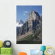 Mountain Peaks With Cliff Face And Blue Sky Wall Mural