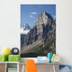 Mountain Peaks With Cliff Face And Blue Sky Wall Mural