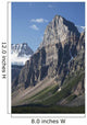 Mountain Peaks With Cliff Face And Blue Sky Wall Mural