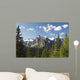 Mountain Vista With Cliff Face And Blue Sky And Clouds Wall Mural