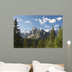 Mountain Vista With Cliff Face And Blue Sky And Clouds Wall Mural