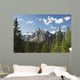 Mountain Vista With Cliff Face And Blue Sky And Clouds Wall Mural