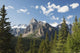 Mountain Vista With Cliff Face And Blue Sky And Clouds Wall Mural