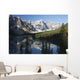 Mountain Range And Lake Reflection With Blue Sky Wall Mural
