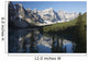 Mountain Range And Lake Reflection With Blue Sky Wall Mural