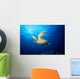 Hawaii, Green Sea Turtle Swims Near Surface B1942 Wall Mural