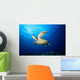 Hawaii, Green Sea Turtle Swims Near Surface B1942 Wall Mural