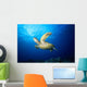 Hawaii, Green Sea Turtle Swims Near Surface B1942 Wall Mural