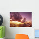Hawaii, Oahu, Windward Coast, Mokulua Islands At Sunrise B1543 Wall Mural