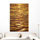 Ocean Texture Ripples At Sunset, Golden Yellow Waters B1447 Wall Mural