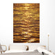 Ocean Texture Ripples At Sunset, Golden Yellow Waters B1447 Wall Mural