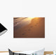 Footprints In Sand At Sunset, Shoreline Water B1452 Wall Mural