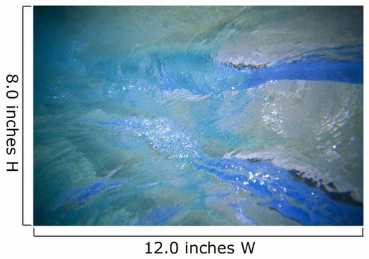 View Of Wave From Underwater, Blue Green And Turquoise B1471 Wall Mural