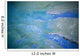 View Of Wave From Underwater, Blue Green And Turquoise B1471 Wall Mural