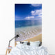 Wave Washes Ashore Onto Sandy Beach, Azure Ocean, Blue Sky B1498 Wall Mural