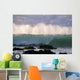 Wave Crashes On Rocky Shoreline, Mist On Wave B1445 Wall Mural