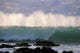 Wave Crashes On Rocky Shoreline, Mist On Wave B1445 Wall Mural