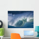 Hawaii, Oahu, Aimee Shore Break, Big Waves B1474 Wall Mural
