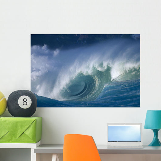 Hawaii, Oahu, Aimee Shore Break, Big Waves B1474 Wall Mural