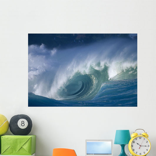 Hawaii, Oahu, Aimee Shore Break, Big Waves B1474 Wall Mural