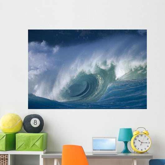 Hawaii, Oahu, Aimee Shore Break, Big Waves B1474 Wall Mural