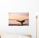 Alaska, Frederick Sound, Humpback Whale Fluke At Sunset B1988 Wall Mural