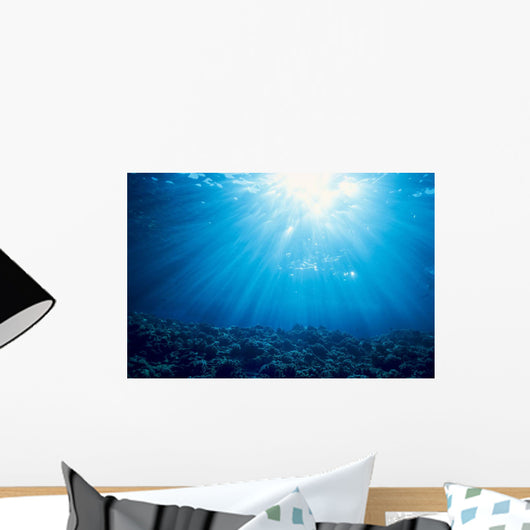 Hawaii, Sunburst Over Shallow Reef, B1902 Wall Mural