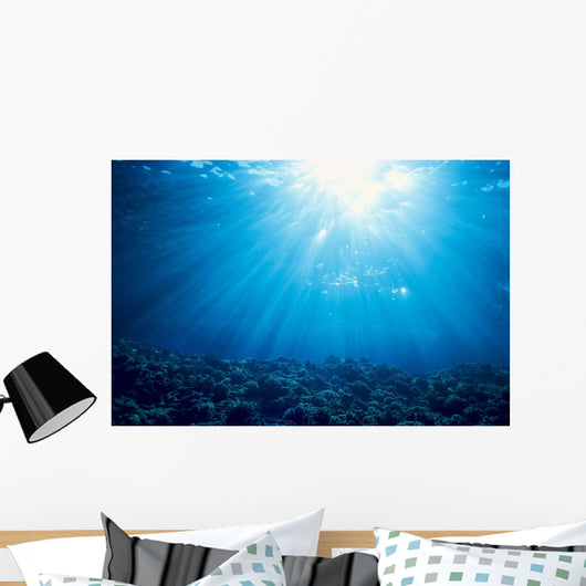 Hawaii, Sunburst Over Shallow Reef, B1902 Wall Mural