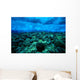 Underwater View Of Wave Breaking Over Shallow Reef B1916 Wall Mural