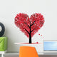 Valentine Tree Love Leaf From Hearts Wall Decal