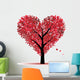 Valentine Tree Love Leaf From Hearts Wall Decal