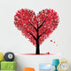 Valentine Tree Love Leaf From Hearts Wall Decal