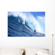 In Front Of Large Wave Wall Mural
