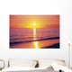 Orange Pink Sunset Sky With Sun Ball, Reflection Wall Mural