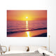 Orange Pink Sunset Sky With Sun Ball, Reflection Wall Mural