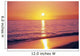 Orange Pink Sunset Sky With Sun Ball, Reflection Wall Mural
