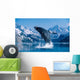 [Dc] Humpback Whale Breaching Snowcapped Mountains Background C2040 Wall Mural