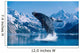 [Dc] Humpback Whale Breaching Snowcapped Mountains Background C2040 Wall Mural